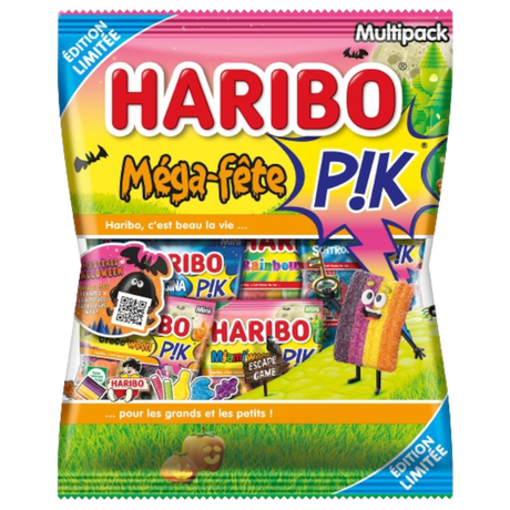 HARIBO Méga Fête Assortiment de bonbons mini sachets 26 sachets